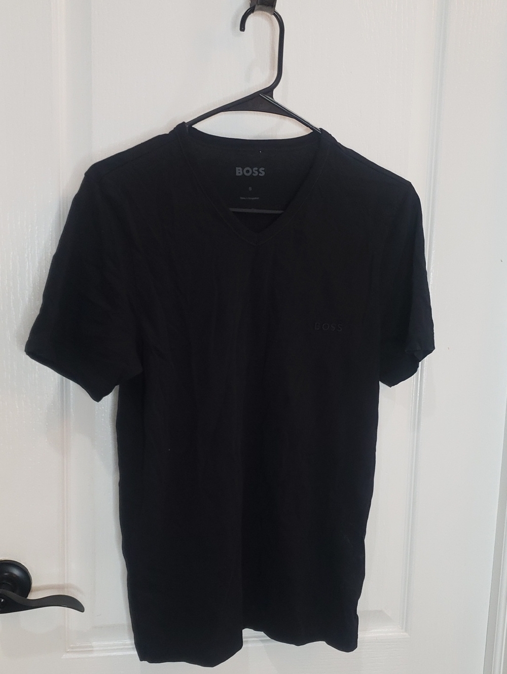 Hugo Boss Black V-Neck T-Shirt Size Small
